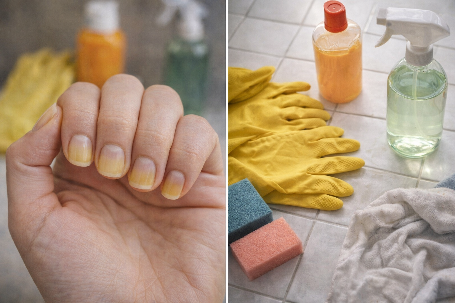 Unhas Amareladas Nem Sempre São Esmalte — Podem Ser Rotina 🧪🧤